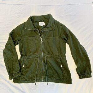 Linen Utility jacket. Womens Medium.